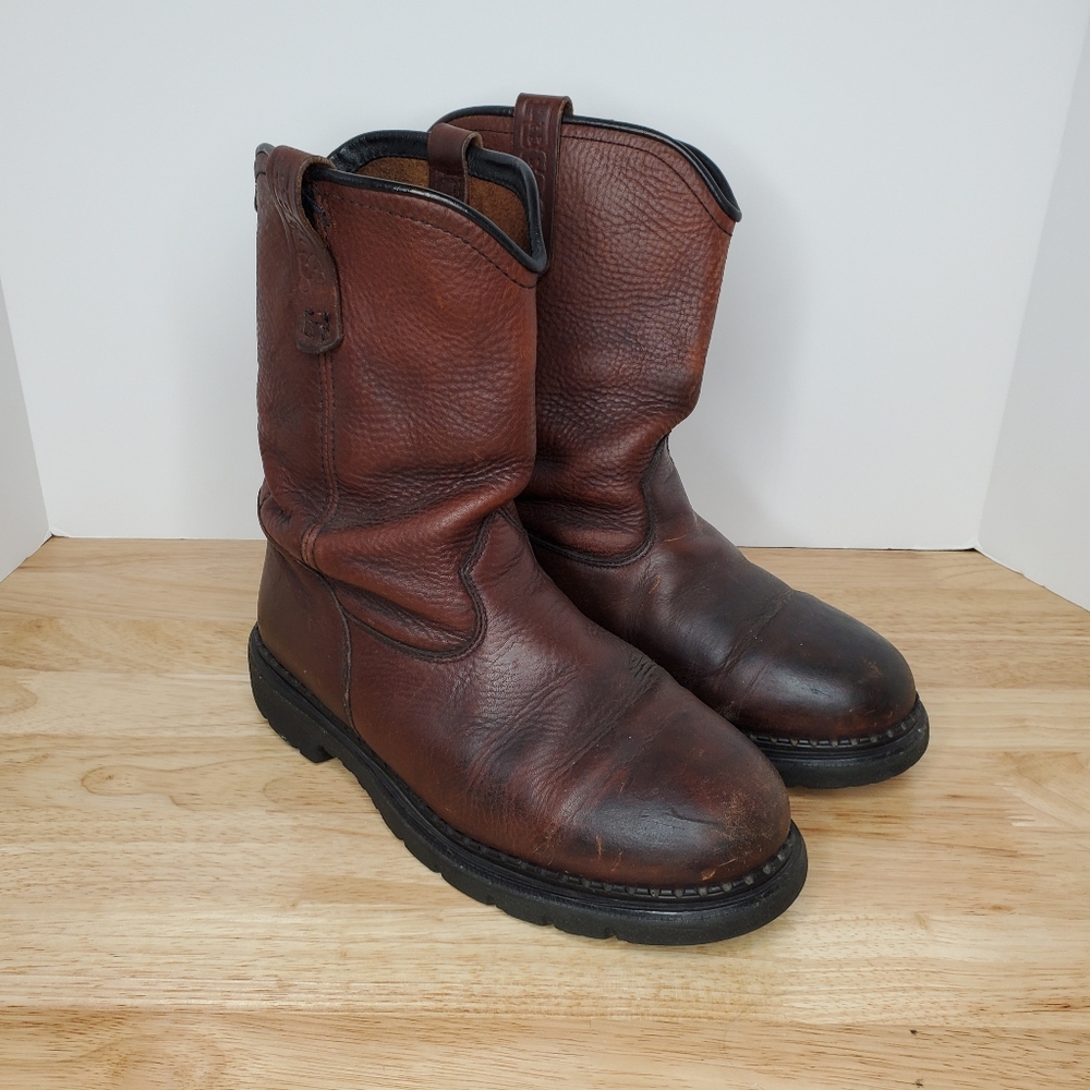 Red Wing Pecos 1149 Brown Leather Work Boots Men’s Size 8.5 H